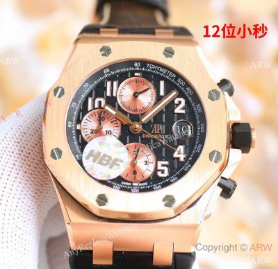 HBF Swiss 7750 Audemars Piguet Royal Oak Offshore Replica Watch Rose Gold